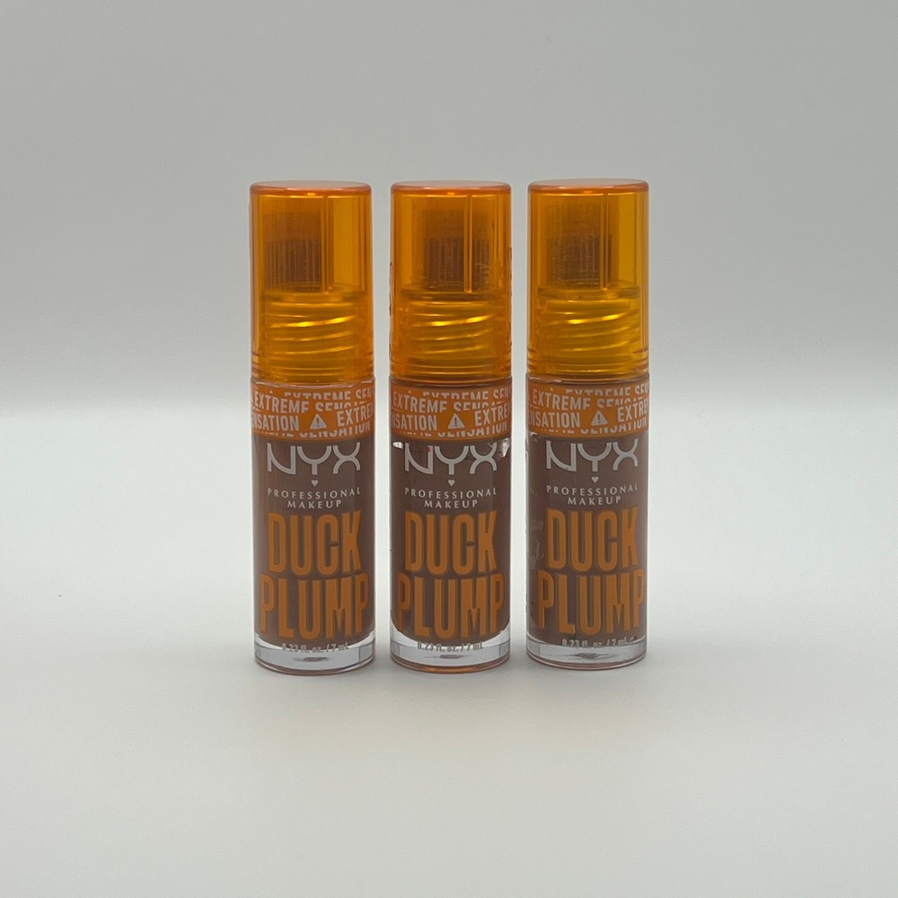 NYX Duck Plump Lip Gloss Mocha Me Crazy 07 Extreme Plumping Gloss Full Size Lot